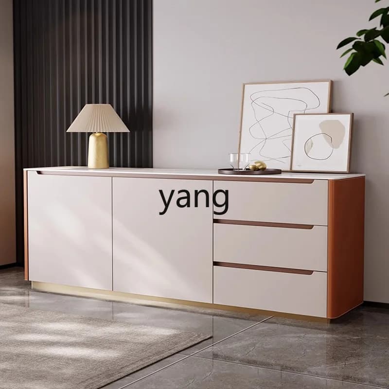 LMM Modern Minimalist Sideboard Cabinet Home Wall-Mounted Storage Cabinet Solid Wood Organizer