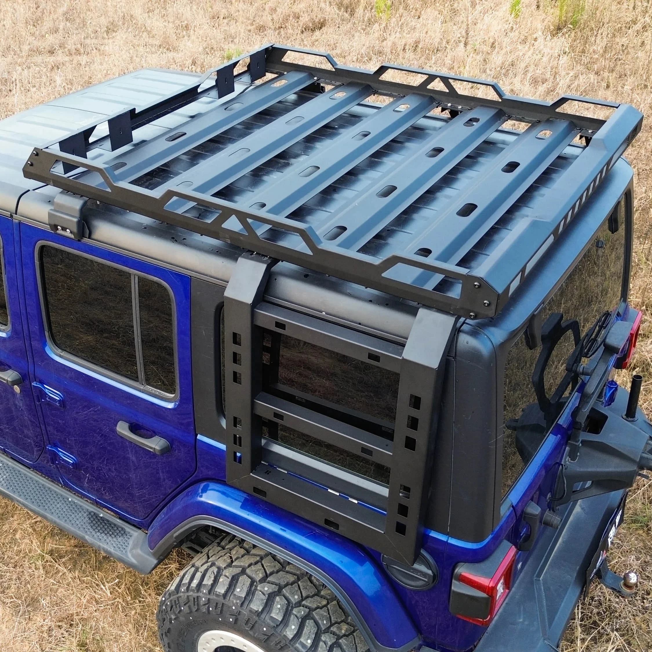 HIGH QUALITY IRON ROOF RACK ROOF BASKETS and SIDE LADDERS for JEEP Wrangler JK/JL