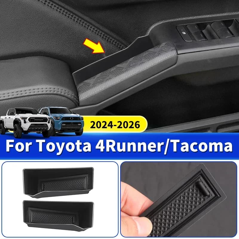 For Toyota Tacoma 4Runner 2024 2025 2026 Car Interior Accessories Door Armrest Storage Box Expand Storage Custom Fit Dustproof