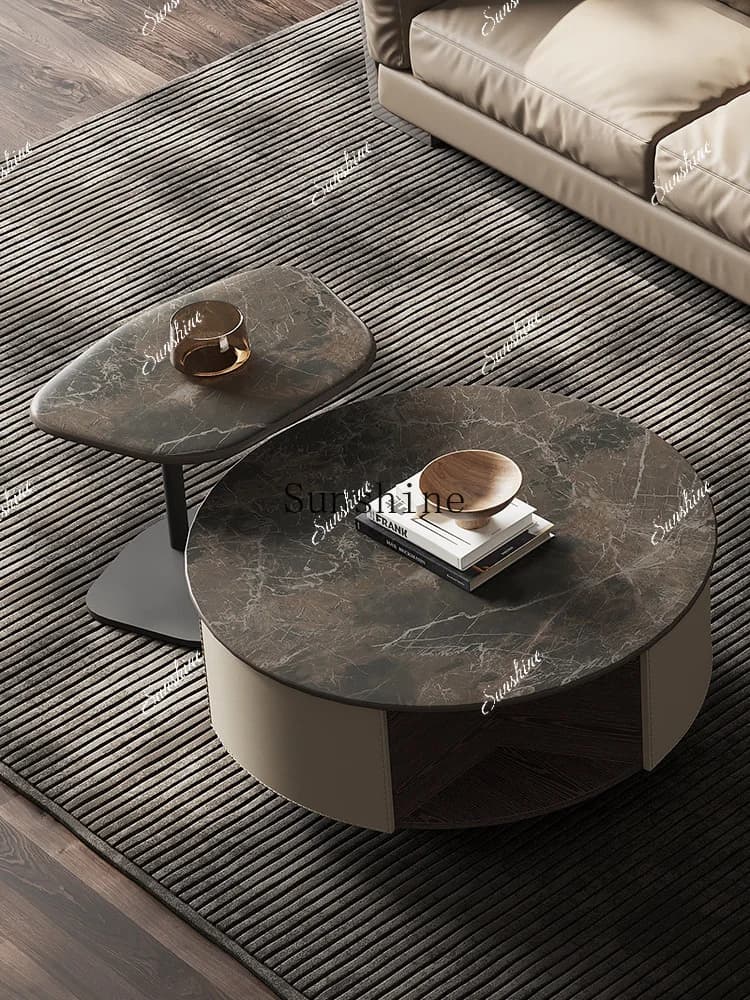 Modern simple movable living room small apartment household coffee table  FT