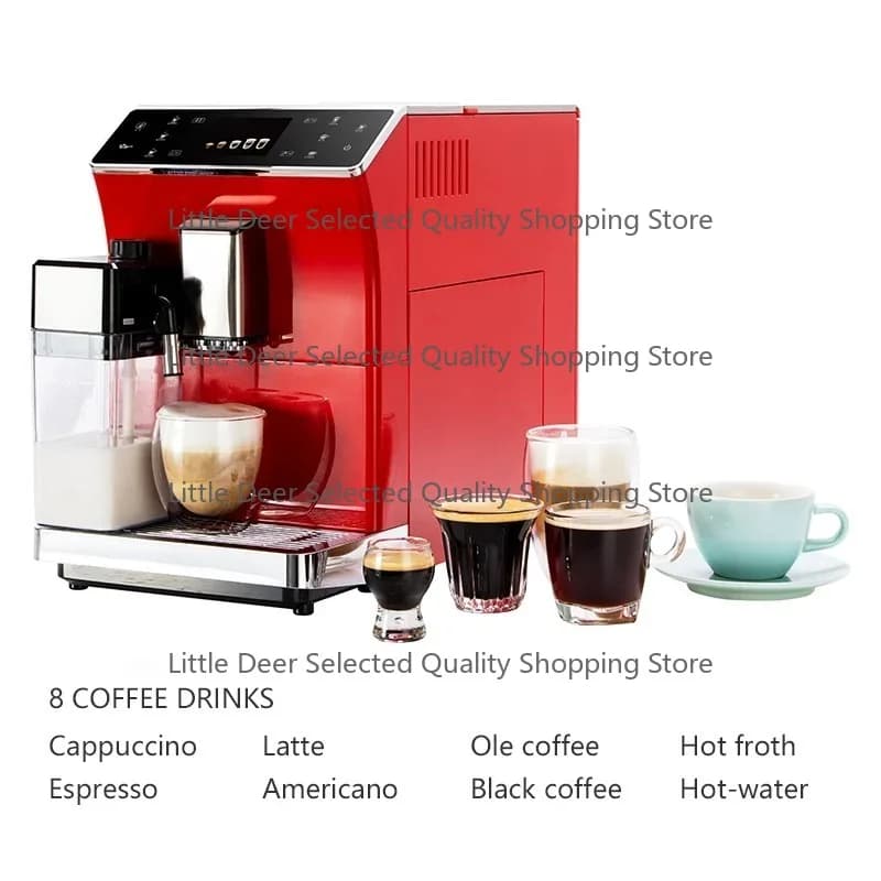 Press Button Household 19 Bar Espresso Coffee Machine with Warm Cup 1.7L Water tank Reception Room Use
