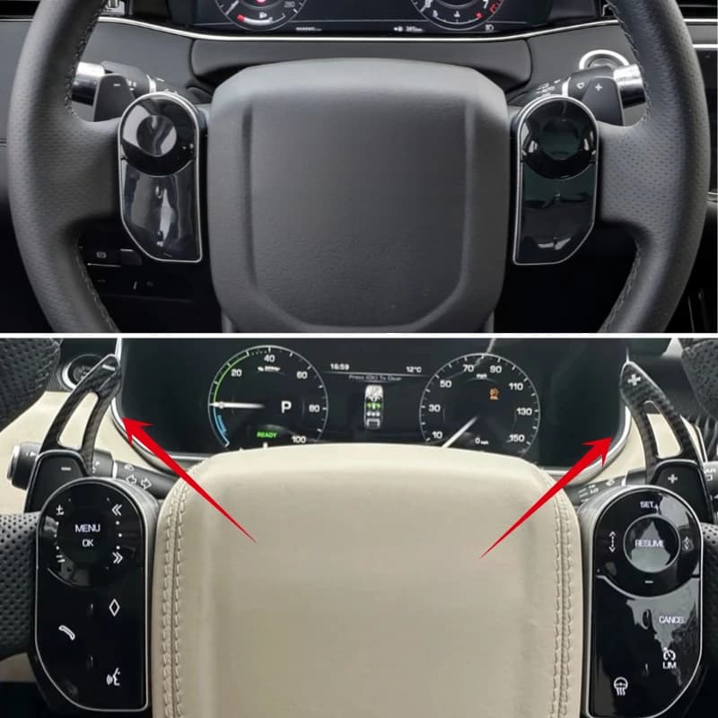 Car Steering Wheel Shifter Paddle Shift Extension For Jaguar XF XE XJ F-PACE F-TYPE Land Range Rover Evoque Discovery Sport