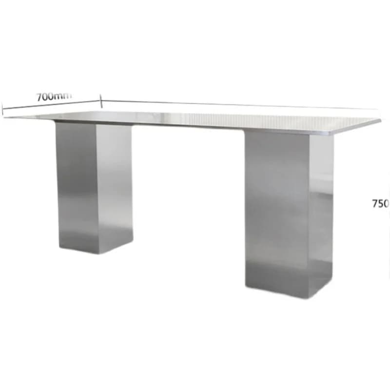 LH clothing store Nakajima display table Industrial style Stainless steel display table in the middle