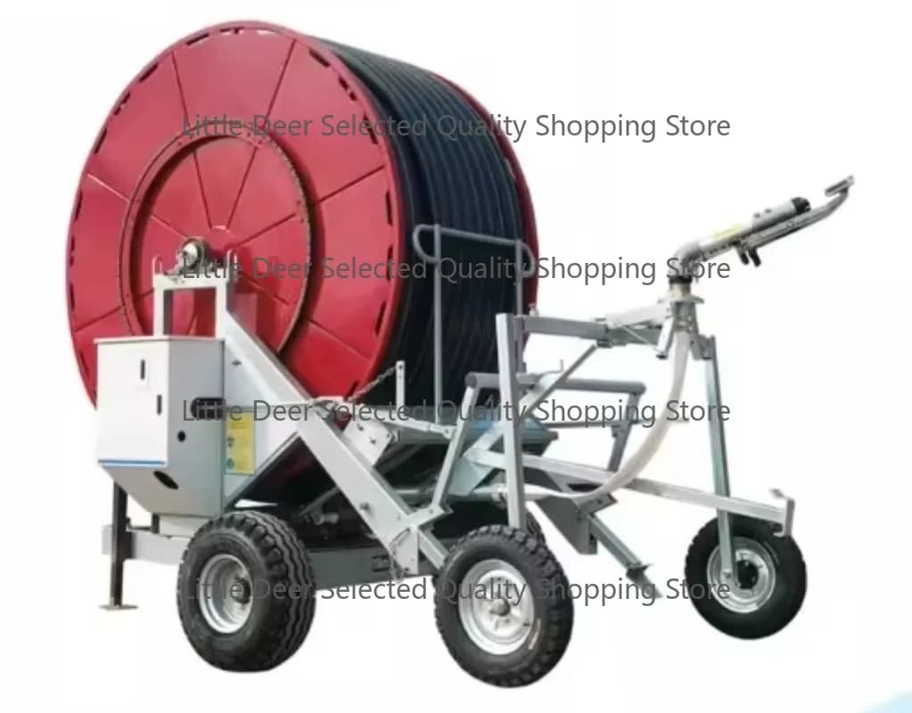 Integrated 90-400 Self-Propelled Agricultural Sprinkler Irrigation Machine Water-Saving Reel Irrigation System with IoT