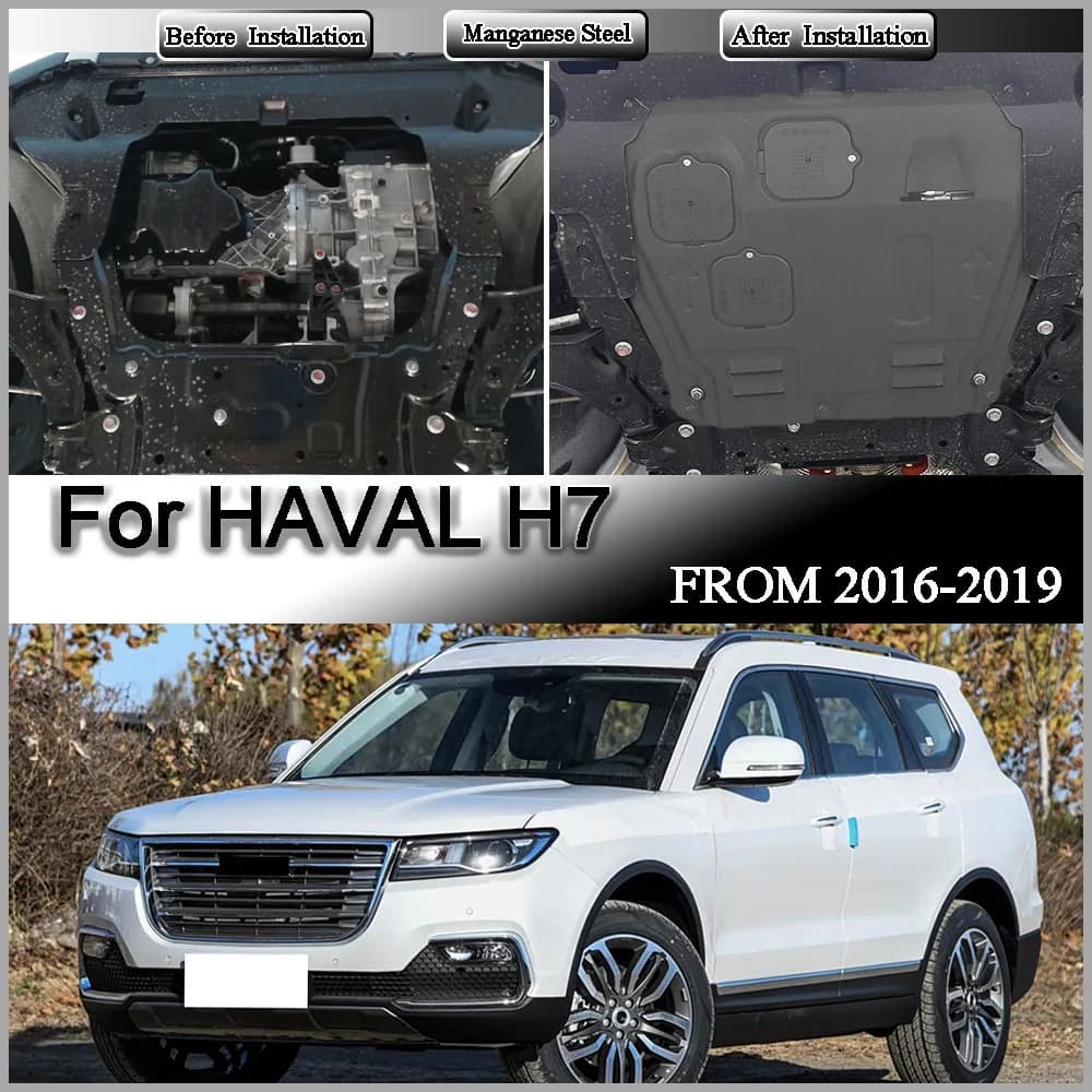 For HAVAL H7 2016-2019 2.0L Higher Quality Alloy Under Engine Guard Mudguard Board Splash Shield Mud Fender Plate Panel