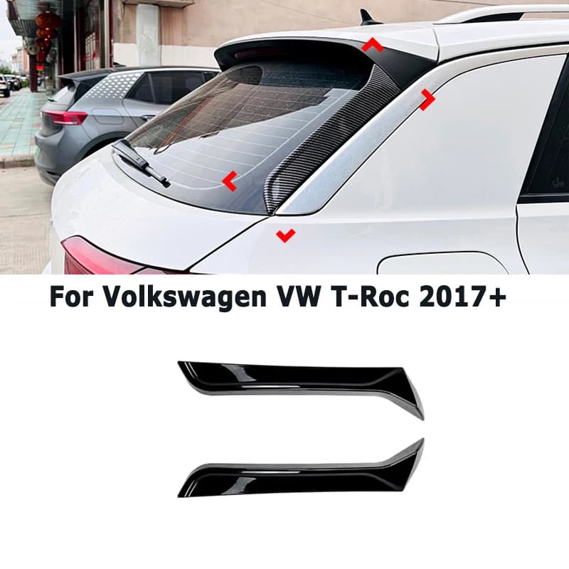 Car Rear Side Spoiler for Volkswagen VW T-Roc 2017+ Tail Wing Exterior Tuning Parts Car Accessories Aftermarket