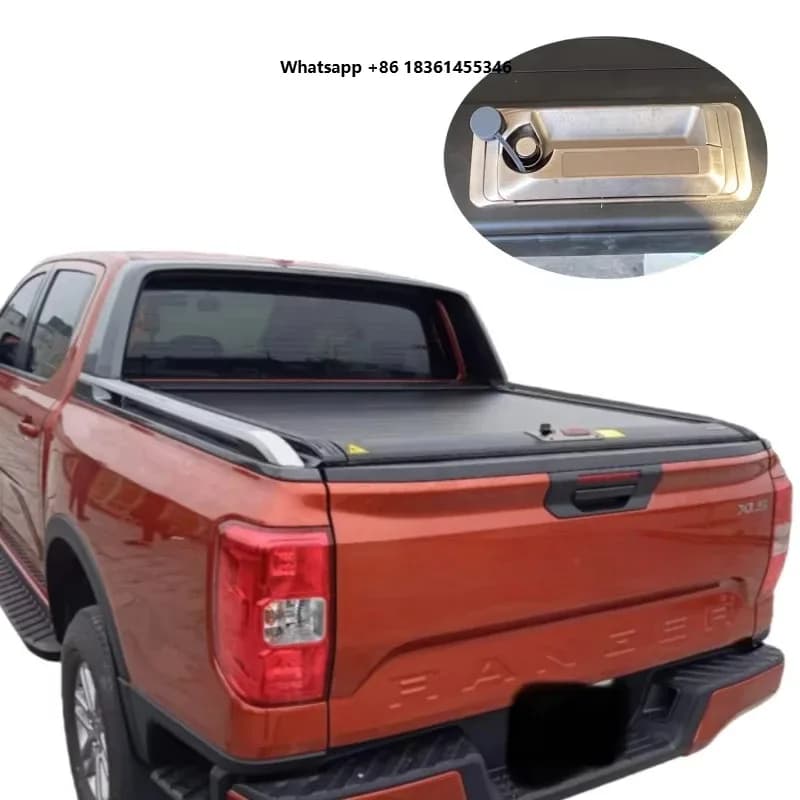 Manual Roll up Truck Pickup Bed Cover Manual Tonneau Cover Roller Lid Bed Cover Accessories