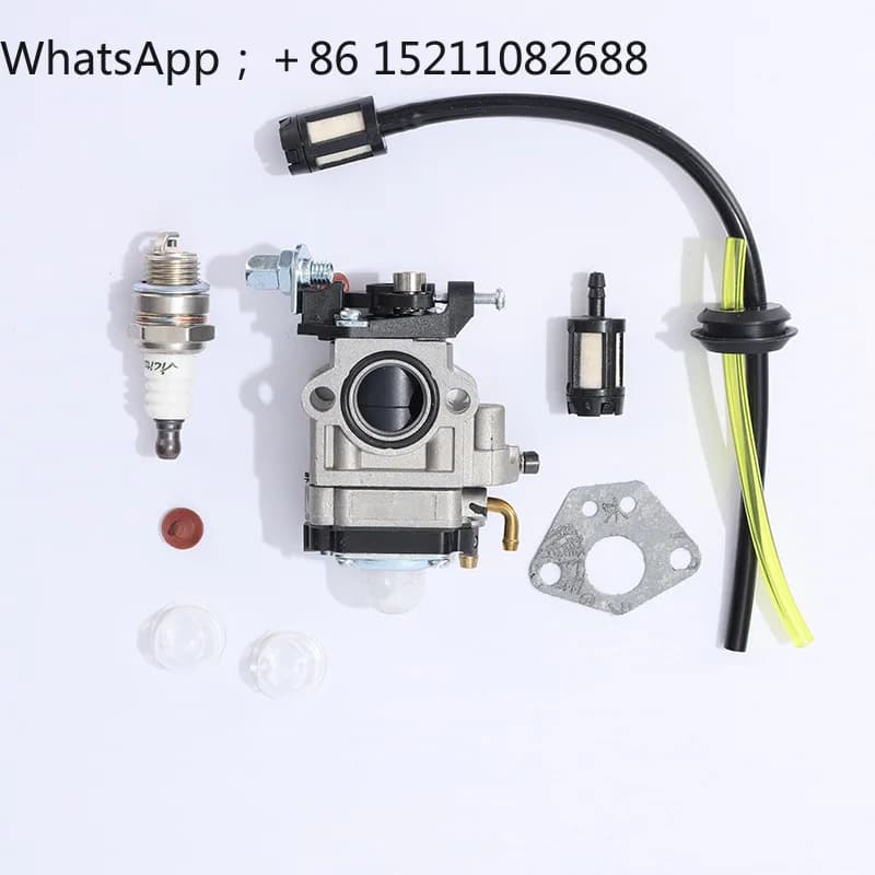 QJ Suitable for lawn mower 52cc 49cc43cc carburetor oil cup YouTube paper mat accessories set
