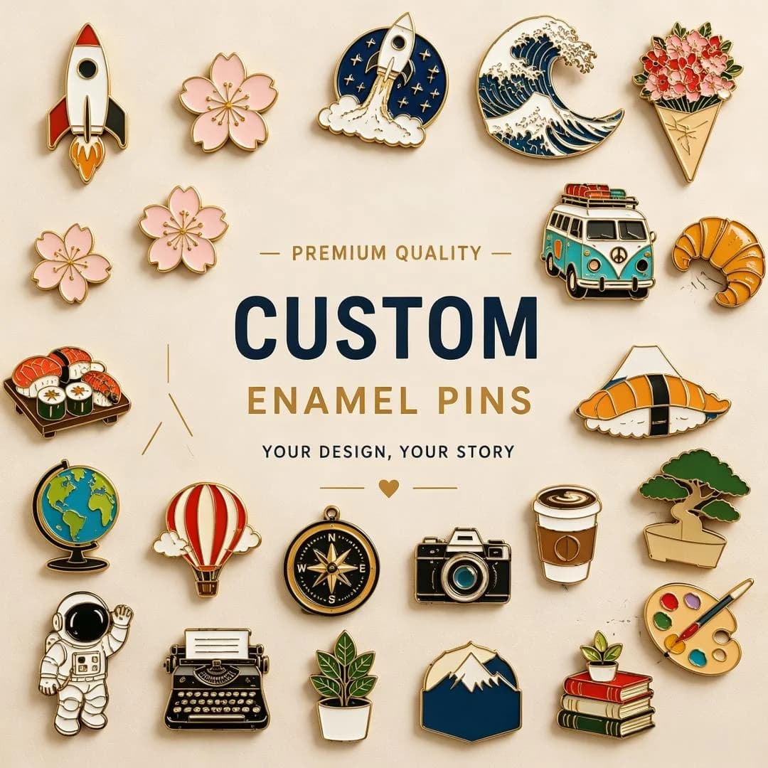 Custom Pins Travel Souvenir Personalized Enamel Pins Zinc Alloy Gold Plated Soft Cartoon Gift Logo Lapel Pin Badge