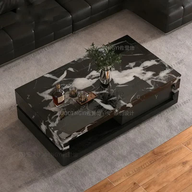 LD Modern Writing  Moving Designer Living Room Luxury Modern Kitchen Coffee Table Decoration Couchtisch Home Furniture