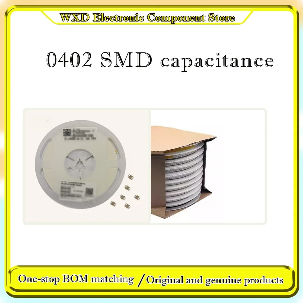 100 10000Pcs 0402 SMD capacitance 1pF 2pF 3pF 4pF 5pF 6p 7 8 10pF 100uF 100pF 1nF 10nF 15nF 100nF 0 1uF 2.2uF 4.7uF 10uF 47uF