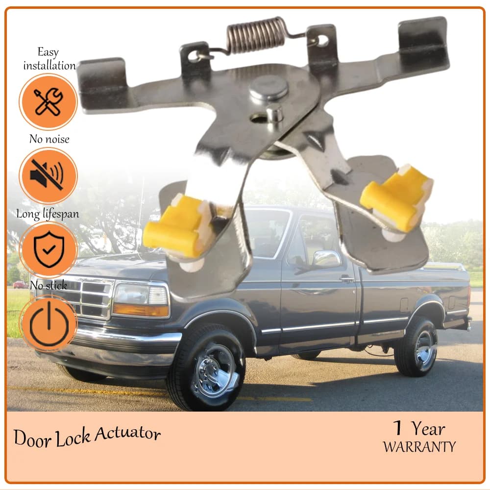 Heavy-Duty Rear Tailgate Latch Lock Assembly Fit Classic Ford F-Series 1987-1996, Anti-Rattle Design & Seamless oem E7TZ9943170A