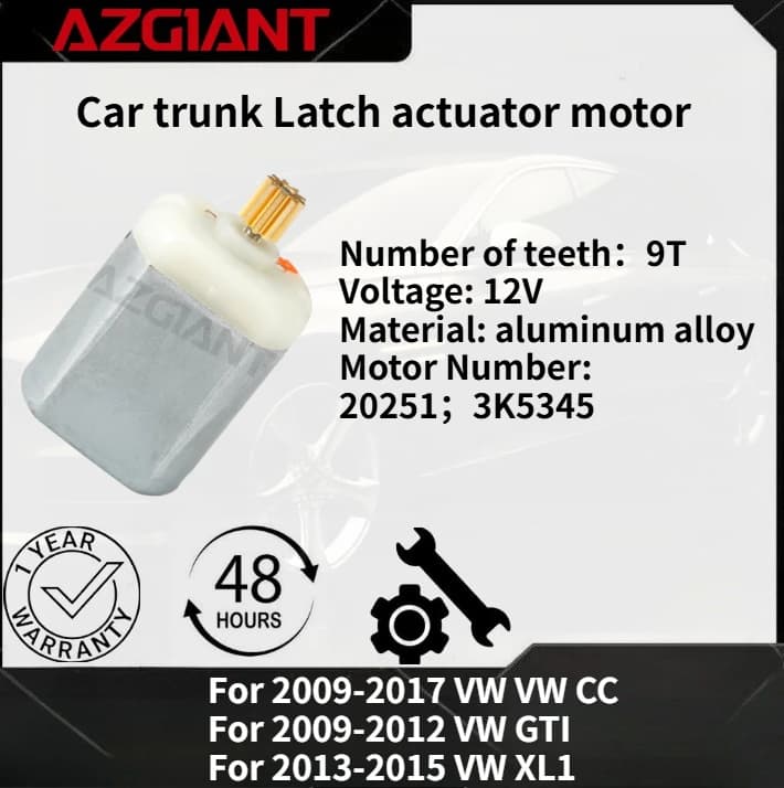 For 2009-2012 VW GTI/XL1 2013-2015 Car Trunk Latch Lid Lock Release motor Brand New high-quality parts OEM Auto Accessories