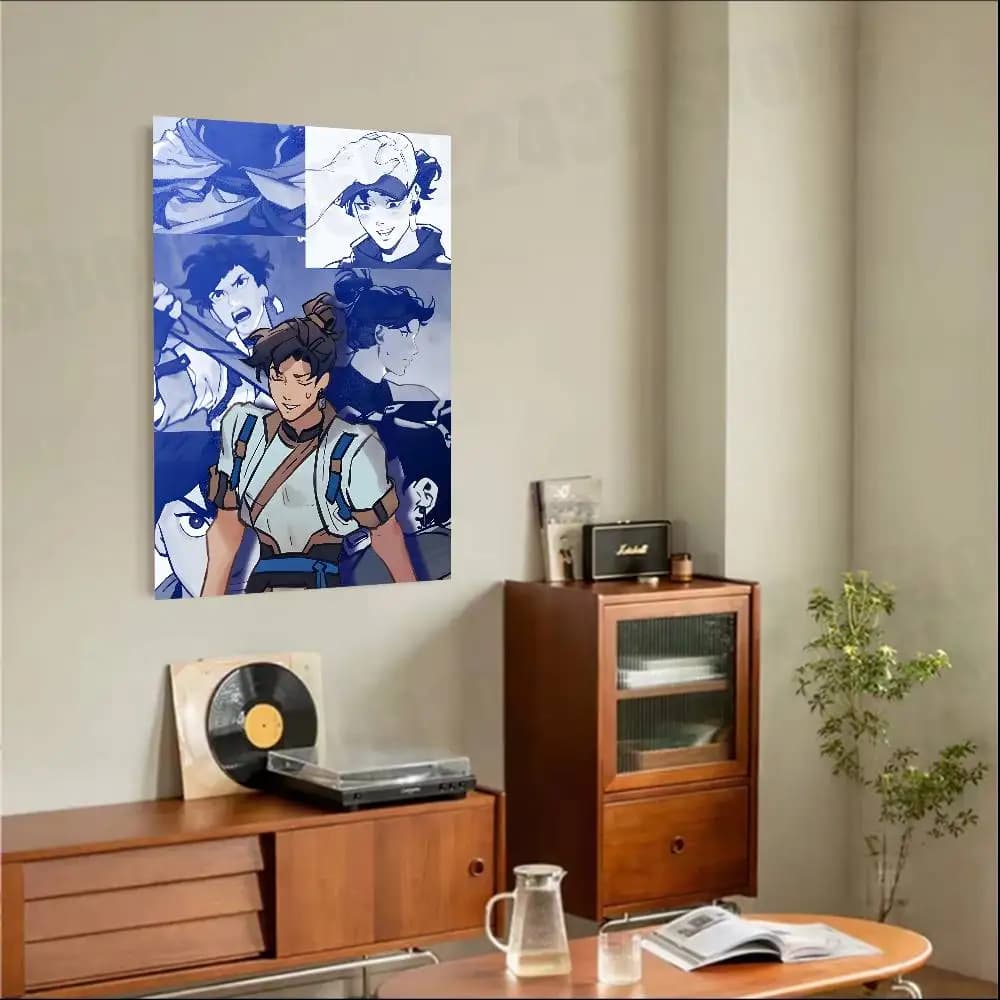 Anime OverwatcheS Wuyang Poster HD Art Sticky Wall Waterproof For Bedroom Game Room Wall Home Decor Gifts