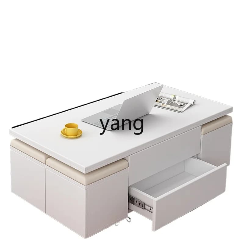 LMM simple liftable dining table dual-purpose living room multi-functional folding dining table dining table