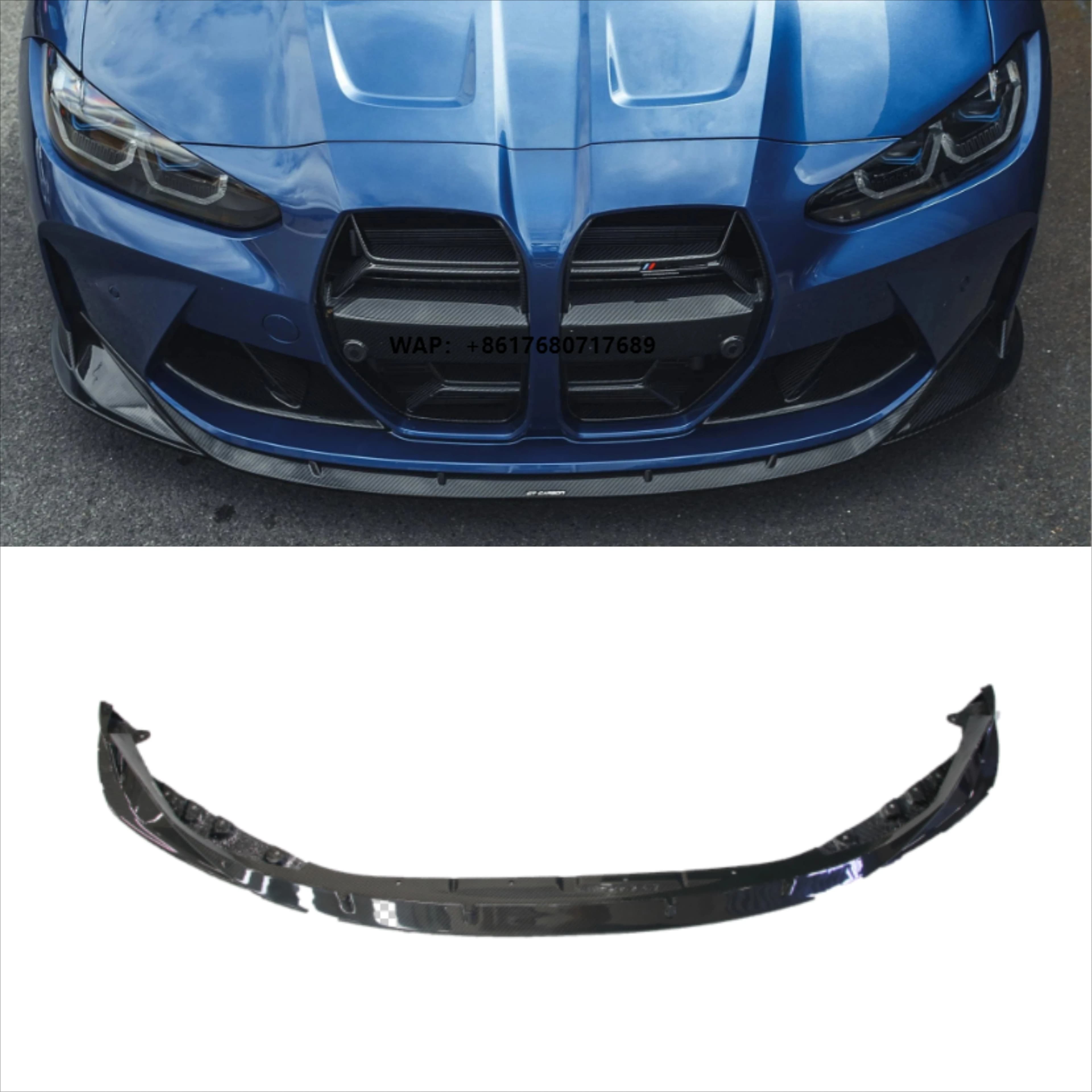 Dry Carbon CT Front Bumper Lip for  G80 M3 G82 M4