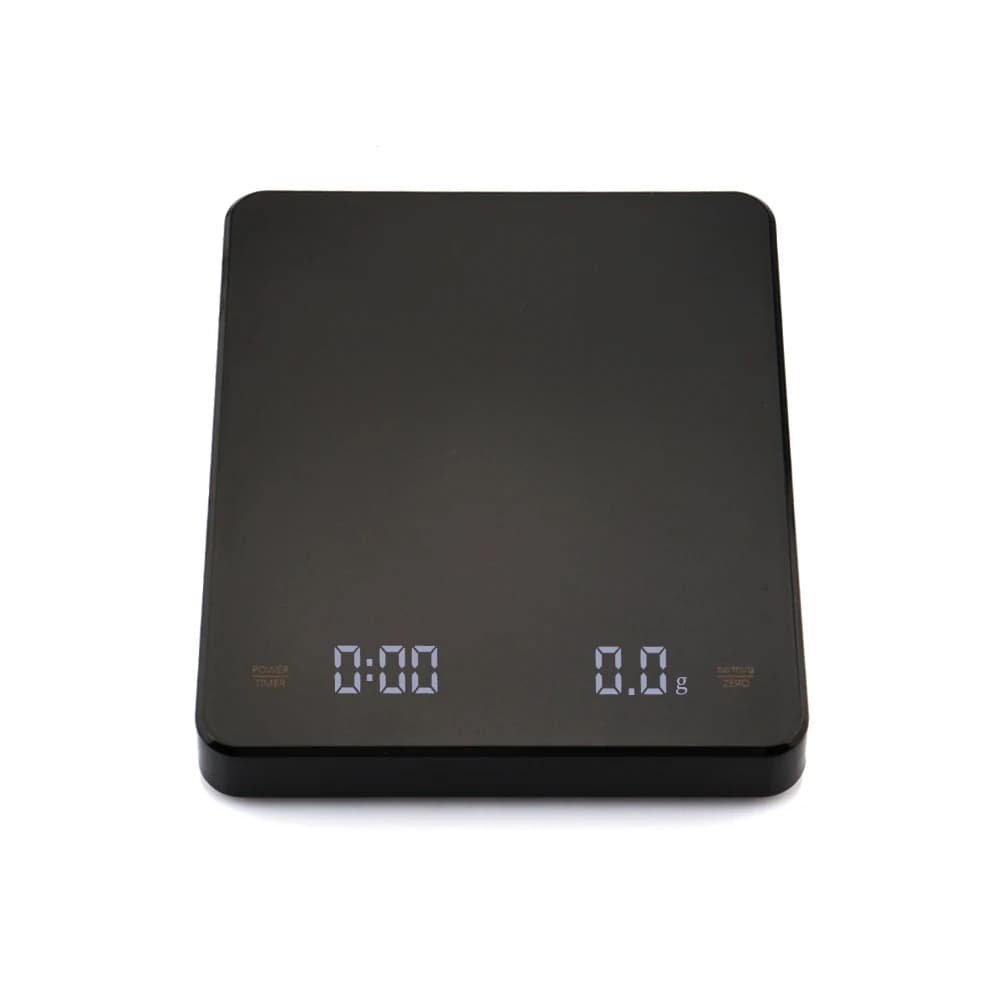 3000G/0.1g Black Coffee Weighing Scale Rechargeable Light Emitting Diode Digital Coffee Scale with Timer USB Type-C Home Kitchen