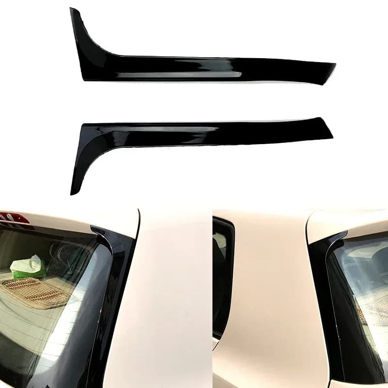 2Pcs Black ABS Rear Wing Side Spoiler Trim For VW Golf6 MK6 GTI R GTD 2009-2012 Golf 6 Variant Tuning Body Kit Mod Accessories
