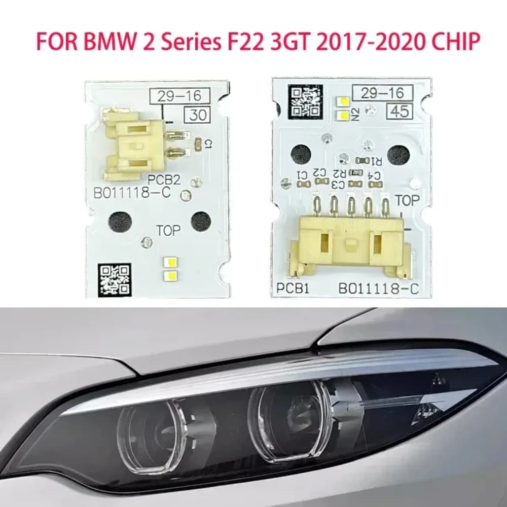 Luz blanca para BMW Serie 2 F22 3GT 2017-2020, faros de coche, Chip DRL, placa de circuito, placa de fuente de luz