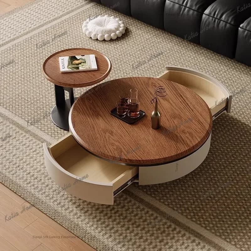ld Mid-Century Style Solid Wood Coffee Tables Italian Minimalist Living Room Center Coffee Tables Creative Home Furniture