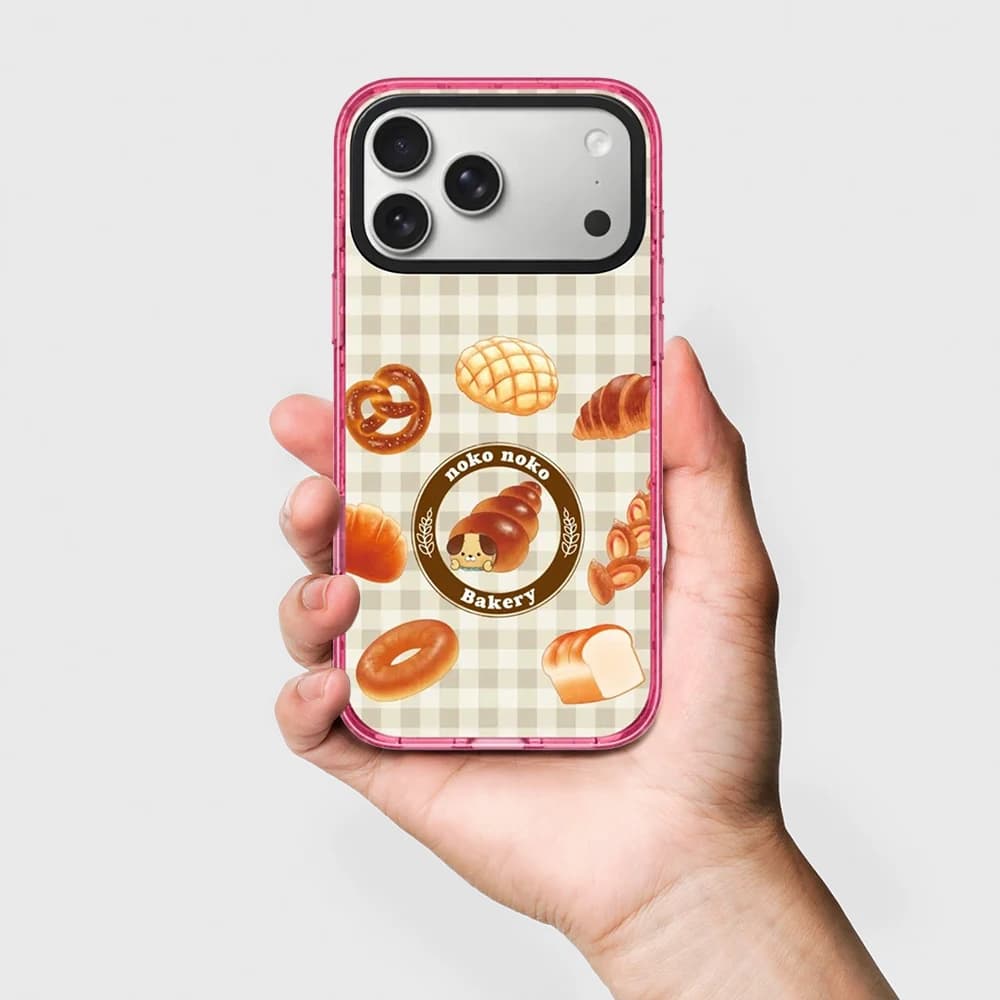 Simple Bread Pink Border Magnetic Cover for IPhone 13 14 15 16 17 Pro Max Case for IPhone Air Purple Pink Flowers
