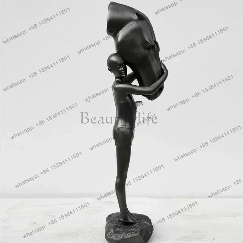 FG10Horsehead man landing large ornament villa creative soft decoration artwork landscape figure sculpture4567