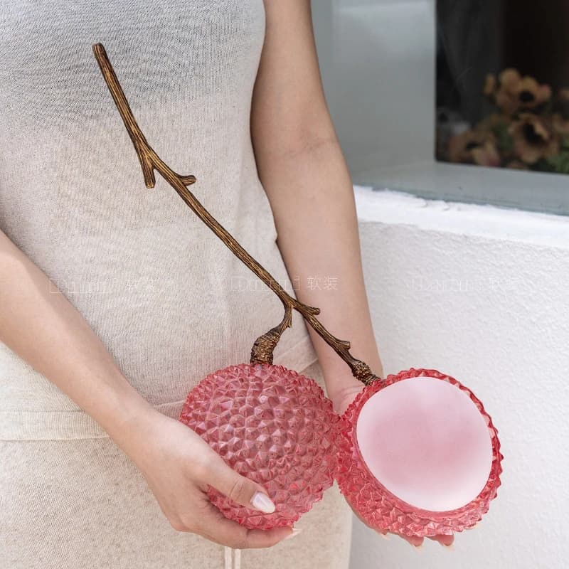 Chinese Resin Figurine Creative Entrance Hallway Room Decoration Lychee Object Restaurant Art Gift Light Luxury Home Decor