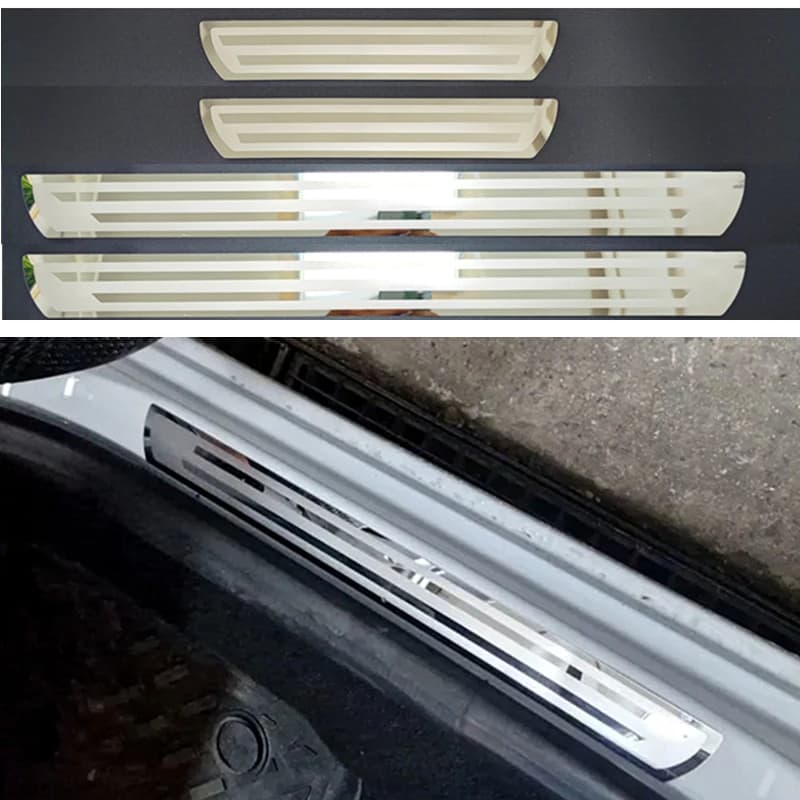 For Nissan QASHQAI J11 J12 2013-2024 Door Sill Guards Trim Scuff Plate Protector Stainless Welcome Pedal Sticker Car Accessories