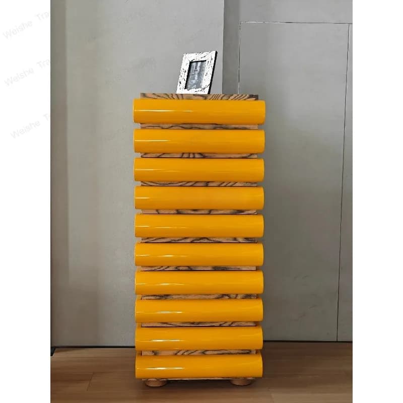 Medieval Bauhaus style multi-layer chest of drawers storage living room bedroom storage retro style entrance cabinet