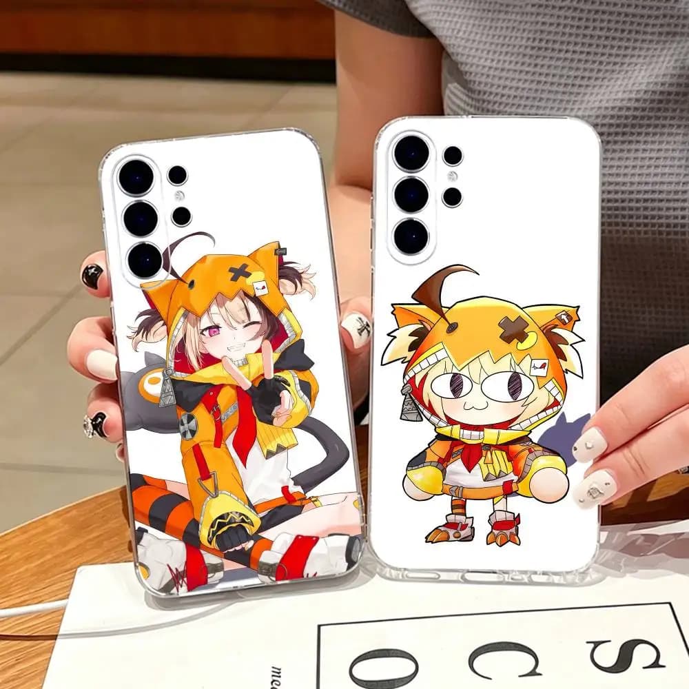 Gigi Murin hololive Phone Case For Samsung S25,S24,S21,S22,S23,S30,Ultra,S20,Plus,Fe,Note,10,9,5G Transparent Cover