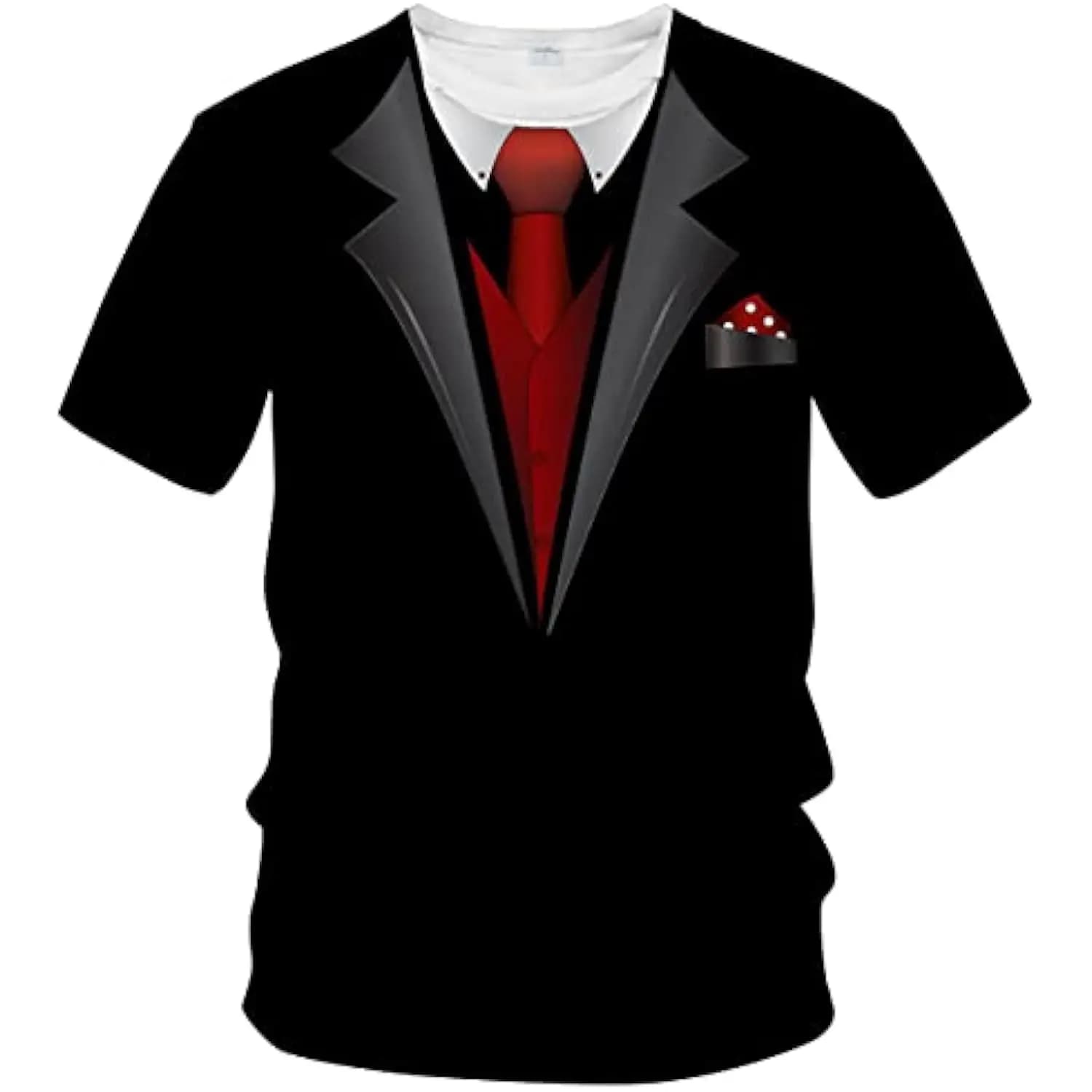Tuxedo T Shirts for Men Tux Costume Suit and Tie Tee Shirt Gifts 3d print T-Shirt Graphic Male T-shirts Harajuku Tees