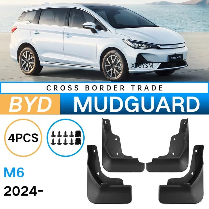 For BYD M6 2024 song MAX 2021 Fender Mudflaps Splash Guards Mudguards Mud Flaps Car Accessories