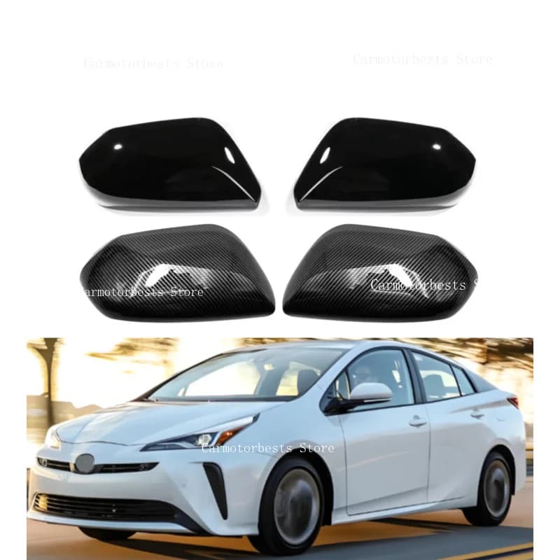 Car  Rearview Side Mirror Cover Fit For  Toyota Prius 2015 2016 2017 2018 2019 2020 2021 2022 2023  Wing Cap Rear View Case Trim