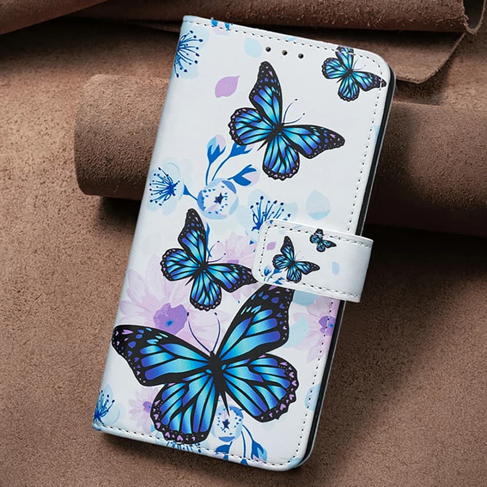 For Samsung Galaxy S25 Ultra 5G 3D Emboss Leather Wallet Case For Galaxy S25 Edge Case S24 FE S23 S22 S21 S 25 24 Plus Cover