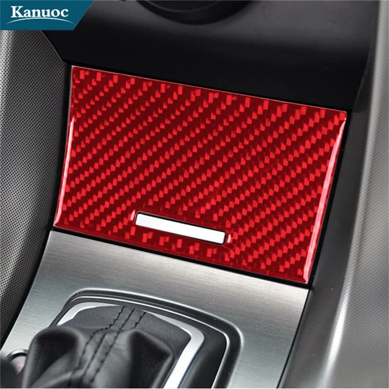 Car Interior Decorative Accessories For Honda Acura TL 2009-2014 Without Navigation Carbon Fiber Stickers Storage Panel Cover