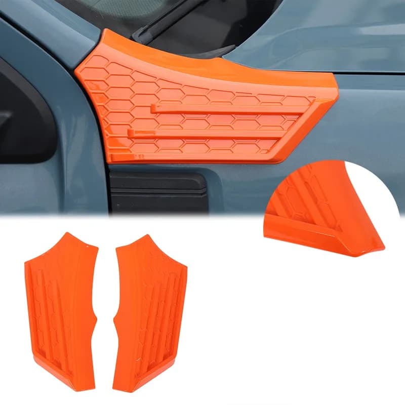 Front Fender Side Decorative Panel Side Air Vent Cover Trim Stickers Car Accessories ABS For Ford Maverick P758 2022-2026