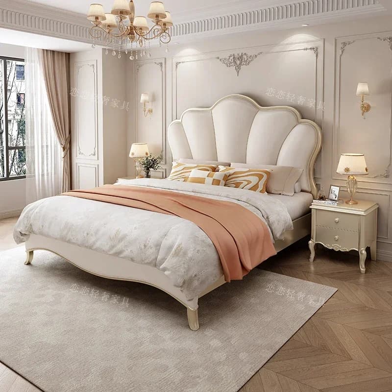 Princess Sleeping Massage Bed Castle Full Wooden Girls Bed European Simple Human Dog Luxury Bedroom Muebles Hotel Furniture