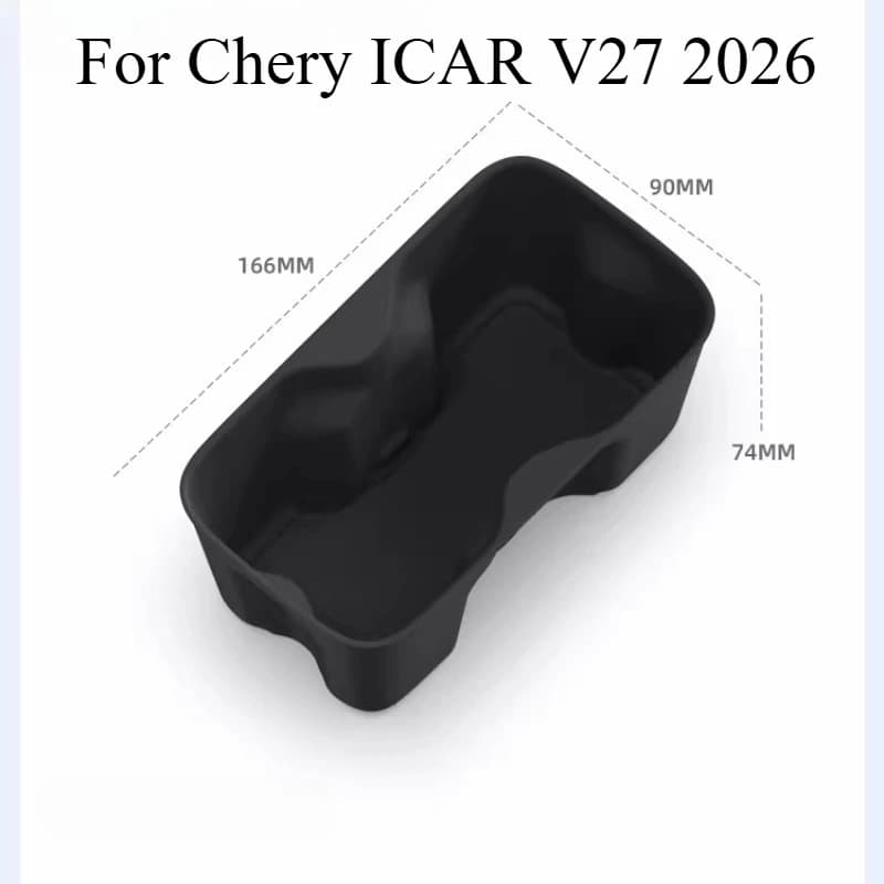 For Chery ICAR V27 2026 Car Central Control Water Cup Pad Silicone Cover Car Decoration and Modification Supplies Accessories
