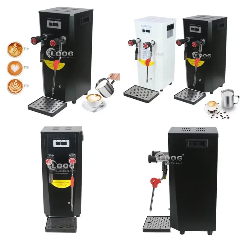 Factory Wholesale Commercial Hotel Use Multi-Functional Stainless Steel Coffee Frother 110V 220V Electric Milk Steamer 10L