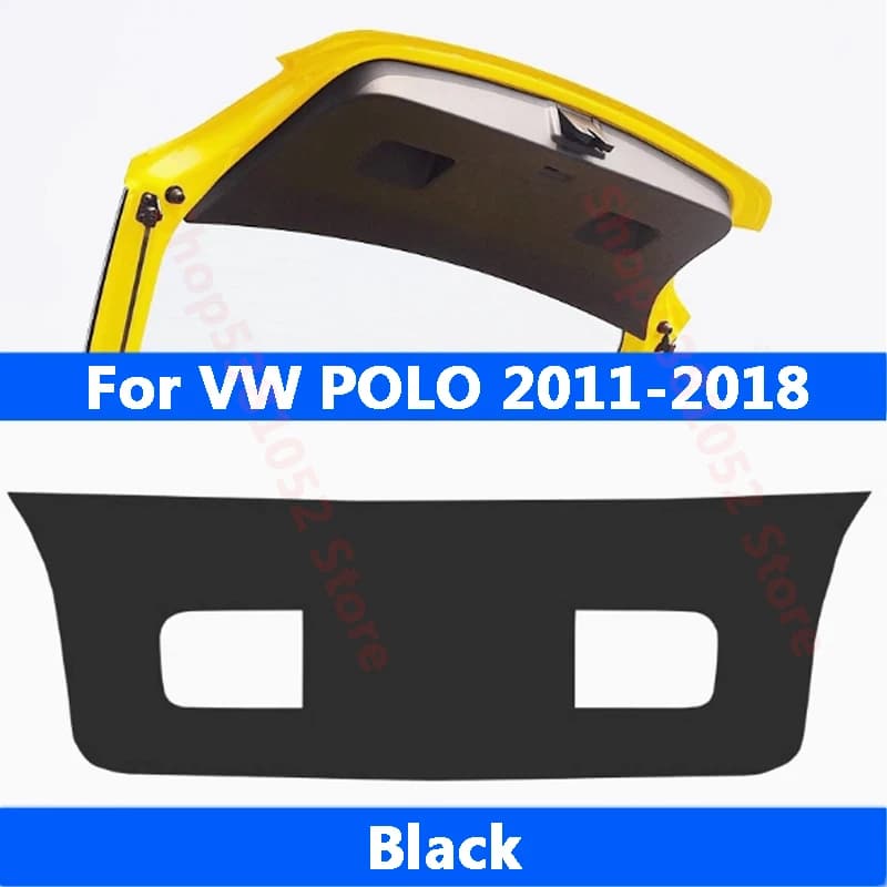 For VW Polo / POLO Plus 2011-2018 2019-2024 Car Rear Trunk Tailgate Protection Pad Trunk PU Leather Anti-dirty Pad Accessories