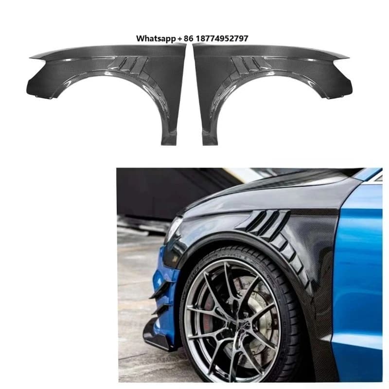 Carbon Fiber TK Style Side Fenders A3 S3 8V 2017-2019 Car Exterior Front Fenders Replacement Car Accessories