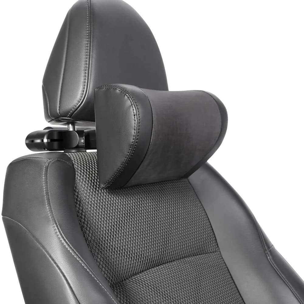 Multifunctional Car Neck Headrest Pillow Cushion Auto Seat Memory Foam with Adjustable Phone Holder and Storage Hook for Child