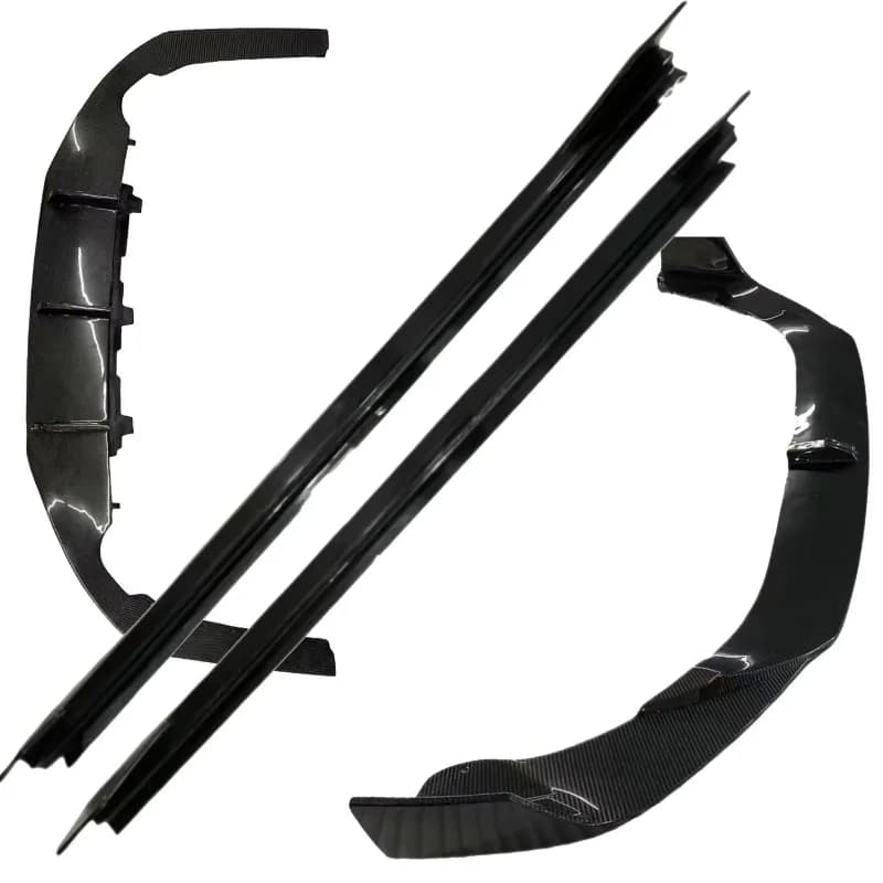 Black Warrior Style Carbon Fiber Body Kit For VW Volkswagen  Passat 2022-2024 Front Lip Rear Diffuser Side Skirts Aero Kit Set