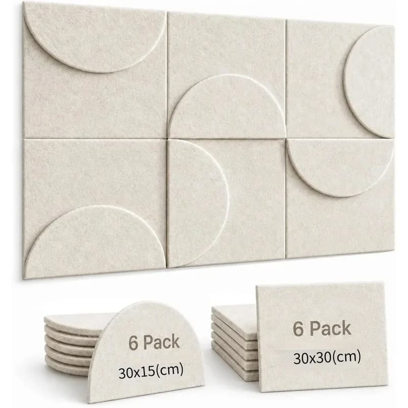 Soundproof Felt Acoustic Wall Decoration Panel Tiles Cork Bulletin Pin Boards Sound-absorbing Panels Foam Pared for Home Decor