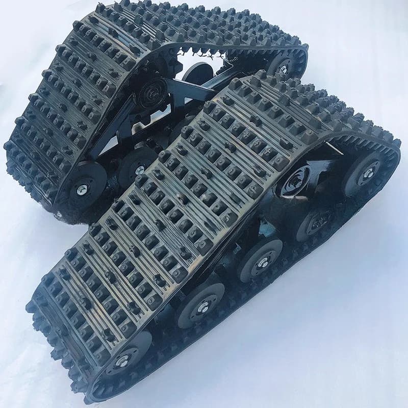 Tracked snow play rescue sled model plus triangle crawler snow mountain patrol car