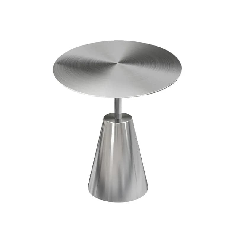 Industrial style stainless steel table, medieval style Korean style coffee shop dining table bar bar round table