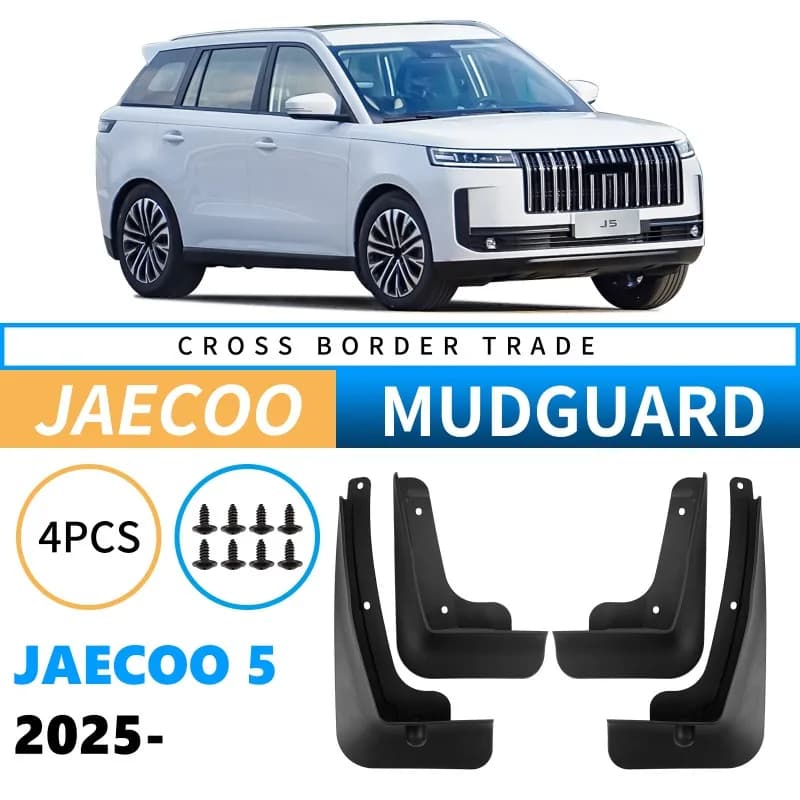 Car Fender For Jaecoo J5 5 EV E5 2025 2026 2027 Anti-splash Mudguards Mudflaps Front Rear Mud Flap Guard Auto Tools Accessories