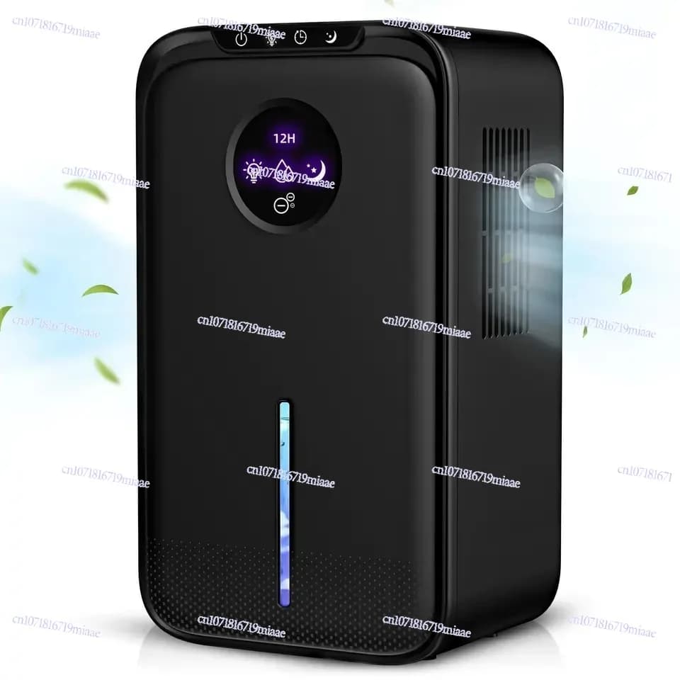 1000ML/D Dual Core Dehumidifier Household Dehumidifier Bedroom Moisture Absorption Silent Air Purification Integrated Machine