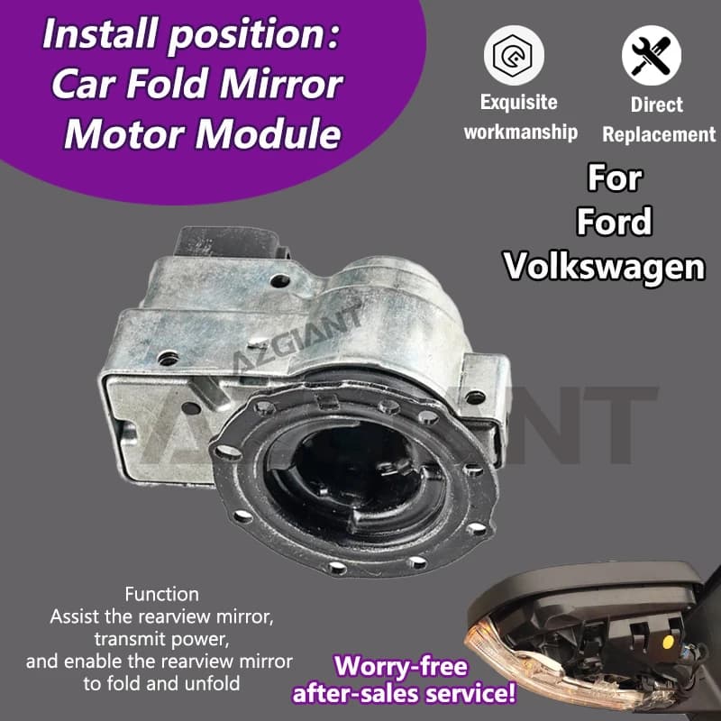AZGIANT For Ford Tourneo Custom transit/Volkswagen Caravelle T5  Car Electric Rear View Reversing Mirror Folding module 20843104