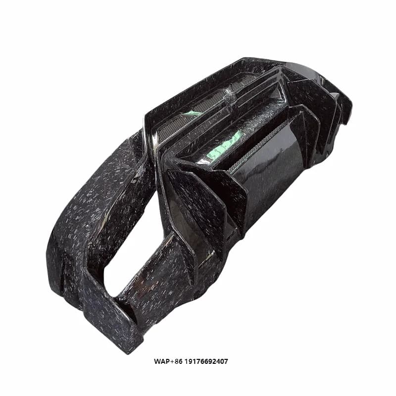 High Quality V-style Forged Carbon Fiber Rear Bumper Diffuser for Lambor Huracan LP580 LP610 Body Kit